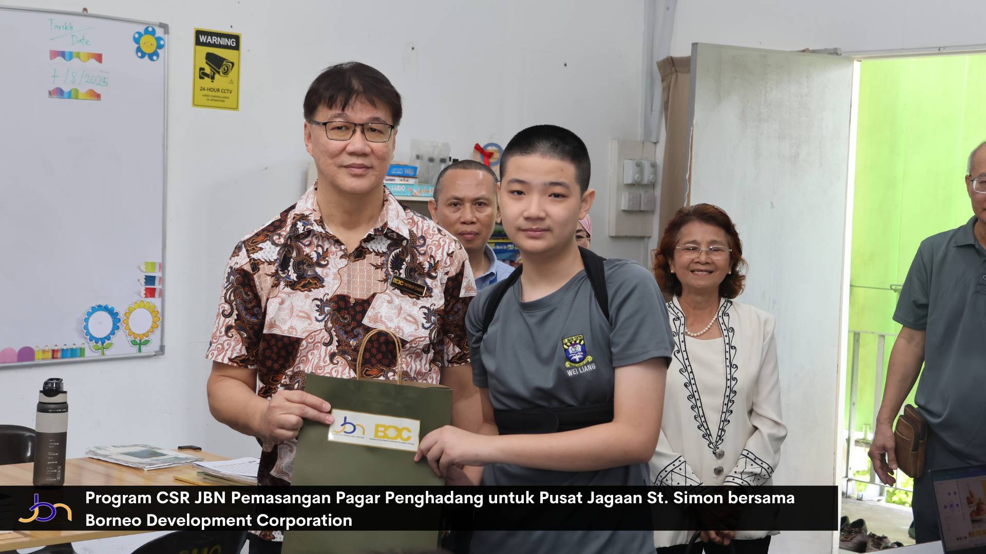 Program CSR JBN Pemasangan Pagar Penghadang untuk Pusat Jagaan St. Simon bersama Borneo Development Corporation